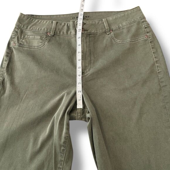 Maurices Green Chino Pants Casual Comfort Stretch Plus Woman’s Size 18w Long - Picture 5 of 15